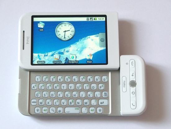  HTC Dream, the first Android. Till was not so ugly 